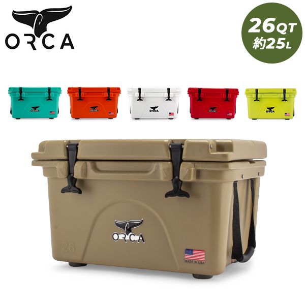 オルカ ORCA クーラーボックス Orca Coolers 26 クーラー 26QT 大型 約25L ハードクーラー アウトドア キャンプ クーラーBOX 父の日 新生活 ORC-91