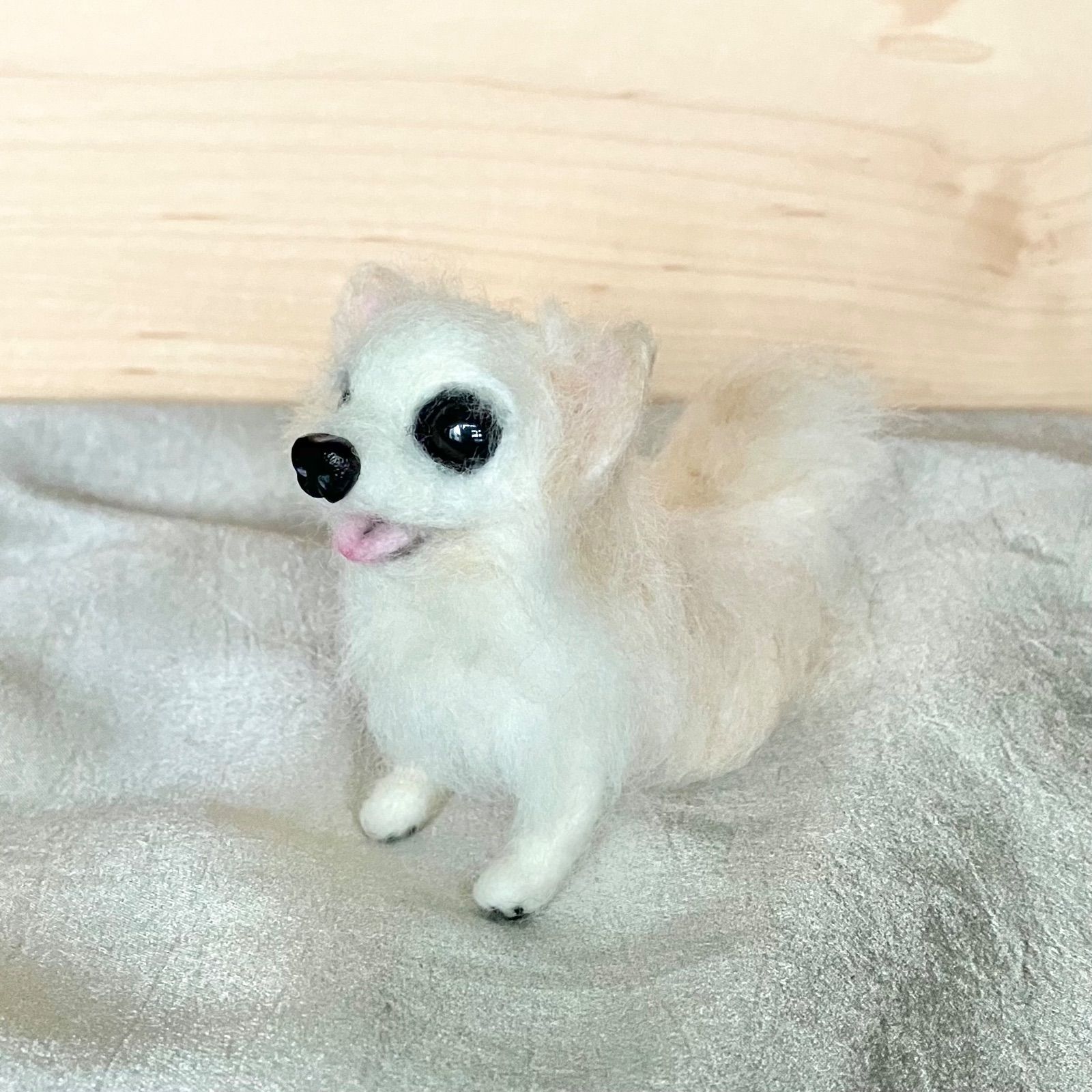 チワワ おすわり 羊毛フェルト 犬 うちのこ - メルカリ