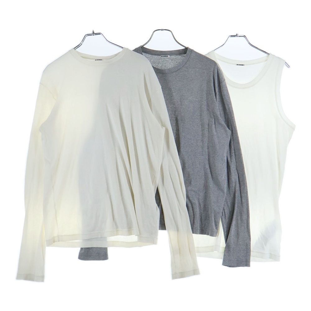 JIL SANDER (ジルサンダー) Set Of 2 T-shirts And Tank Top ロング