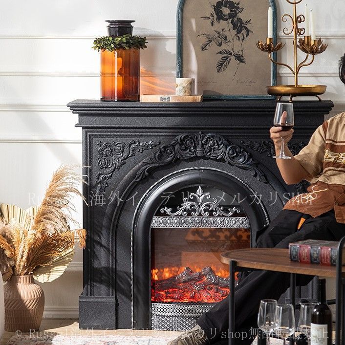 【送料無料・新品未使用】マントルピース　人気　北欧　暖炉　オススメ　インテリア マントルピース ラグジュアリー ヨーロッパ風 レトロ調 おしゃれ
