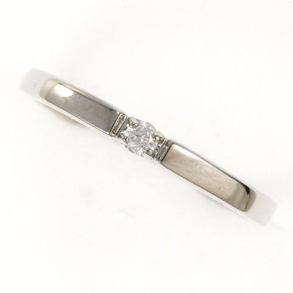 K10WG リング 指輪 5号 ダイヤ 総重量約0.7g - メルカリ