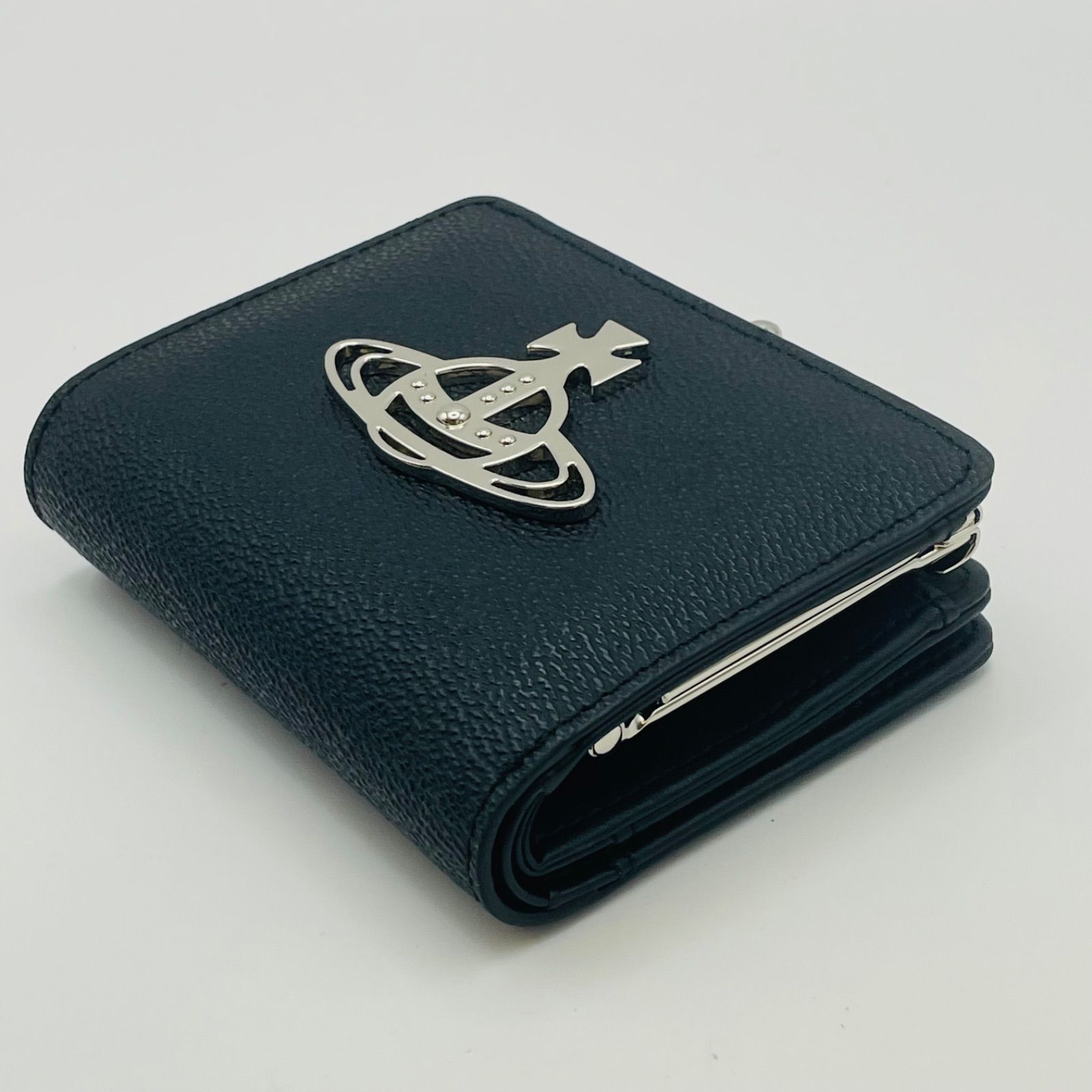 極美品 Vivienne Westwood 二つ折り財布 がま口 オーブロゴ