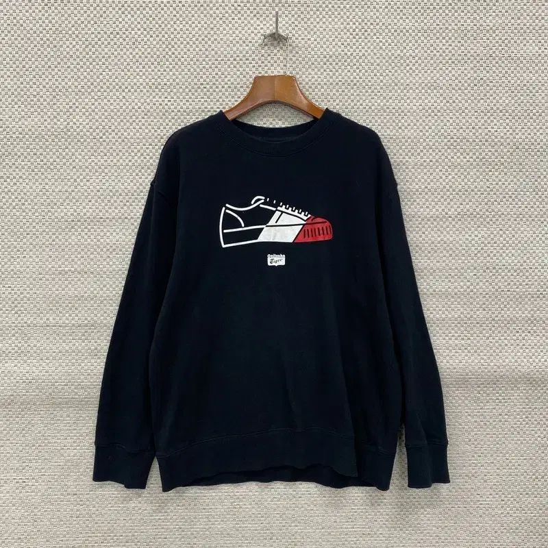 オニツカタイガー プリント スウェットシャツ パーカー 95 K07552
