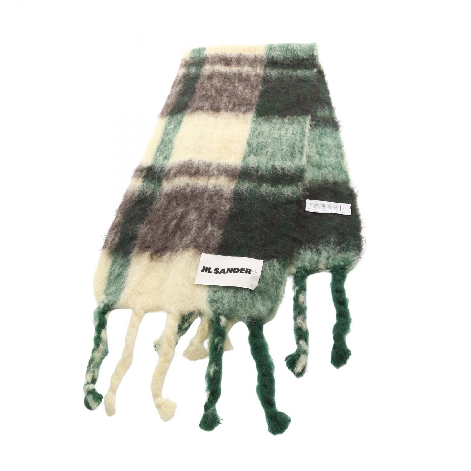 ジルサンダープラス JIL SANDER＋ マフラー アイボリー ウール マフラー ユニセックス Used A