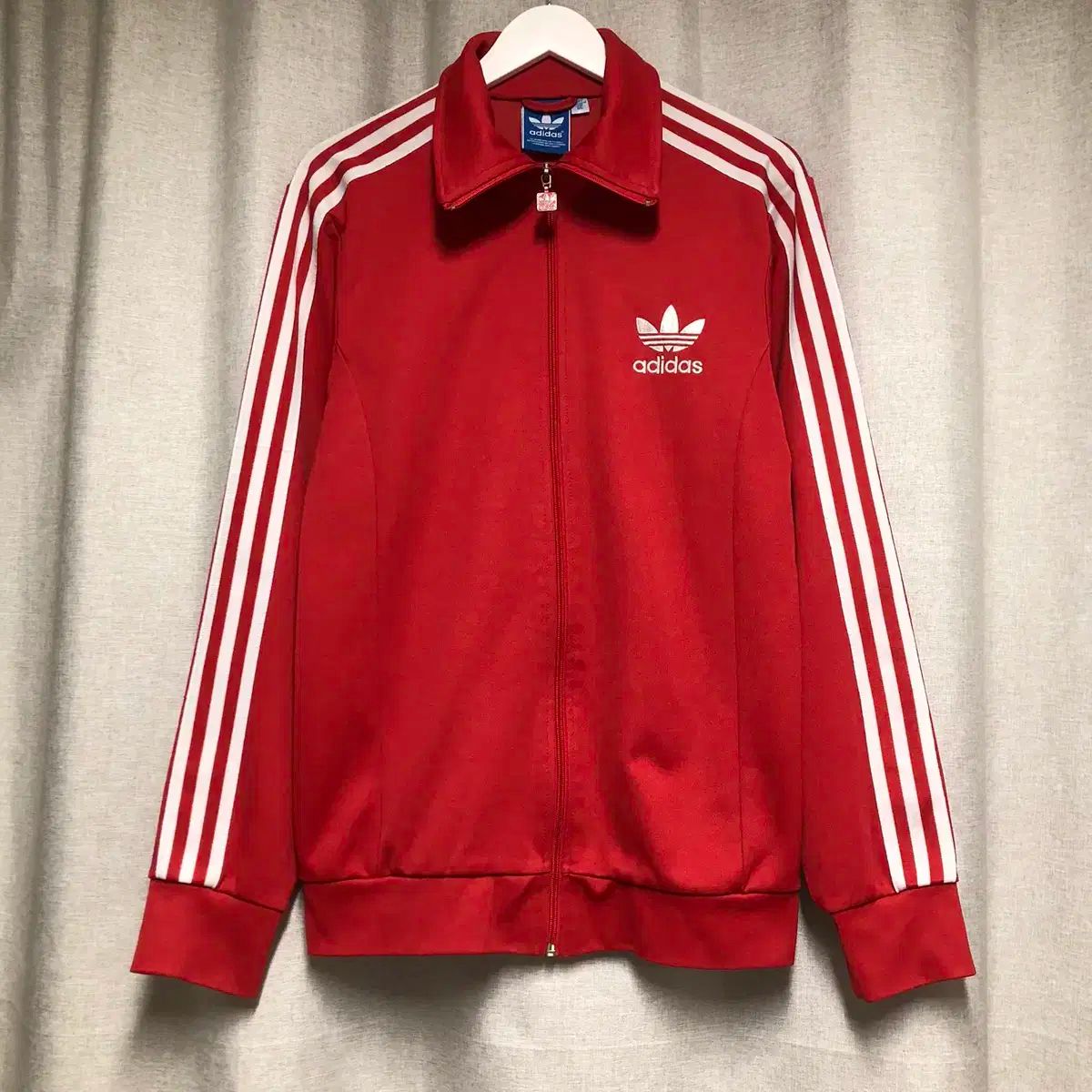Lアディダスadidasレッド赤ヨーロッパトラックジャケットジャージ アディダス adidas 60' TRACK JACKET RED MADE IN WEST GERMANY