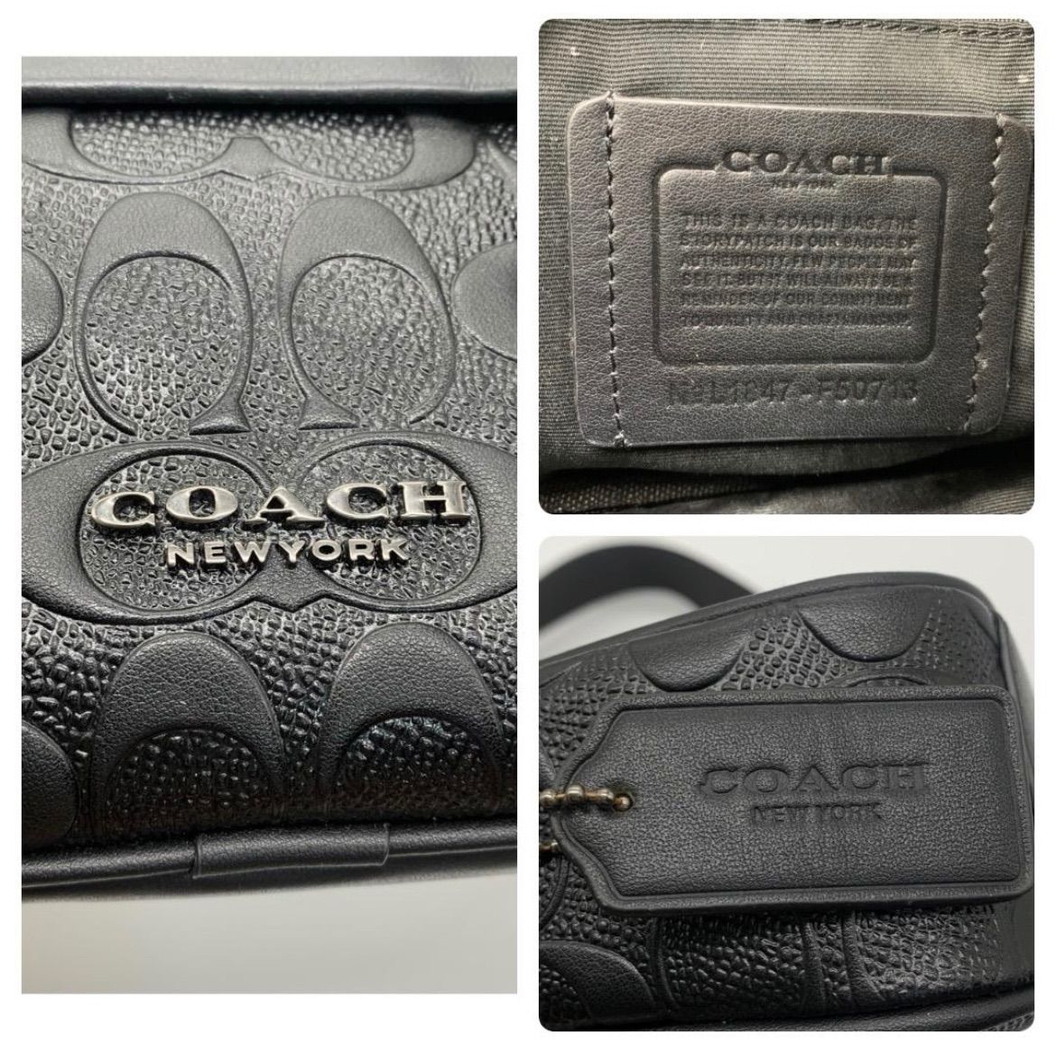未使用<!-利用不可文字-!>COACH ショルダーバッグ シグネチャー 
