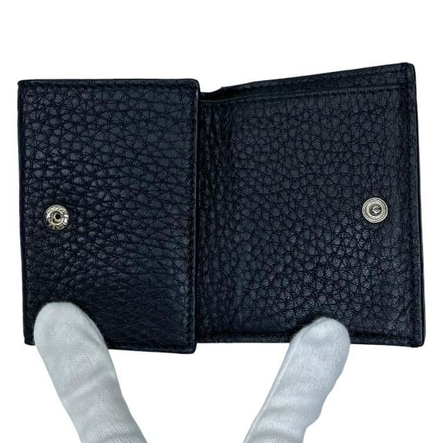 【最終値下げ】【新品未使用】【FENDI 】折り財布 レザー エピ ブラック FENDI フェンディ 7M0280 財布 三つ折り財布 折り財布