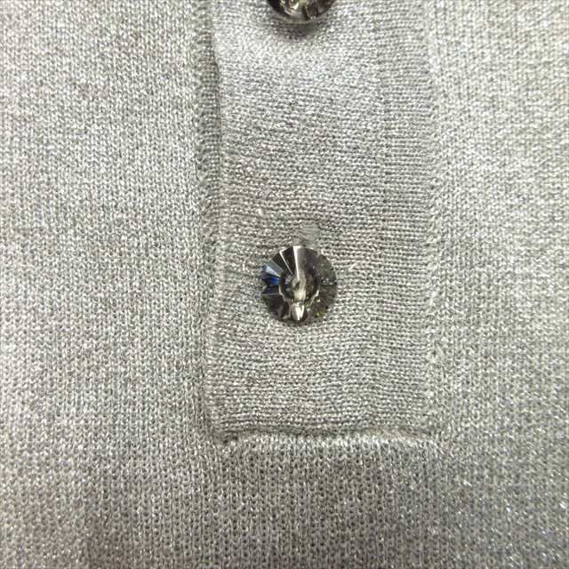 21aw ザンダーゾウ Xander Zhou メタリック ロング ポロシャツ