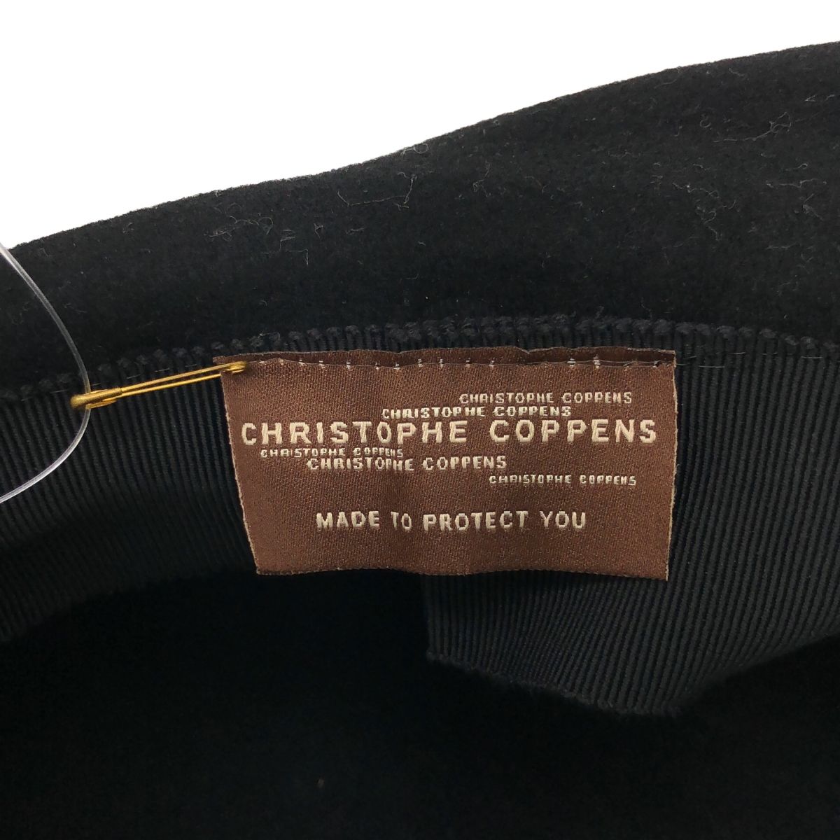 CHRISTOPHE COPPENS クリストフコパン ハット ブラック - メルカリ