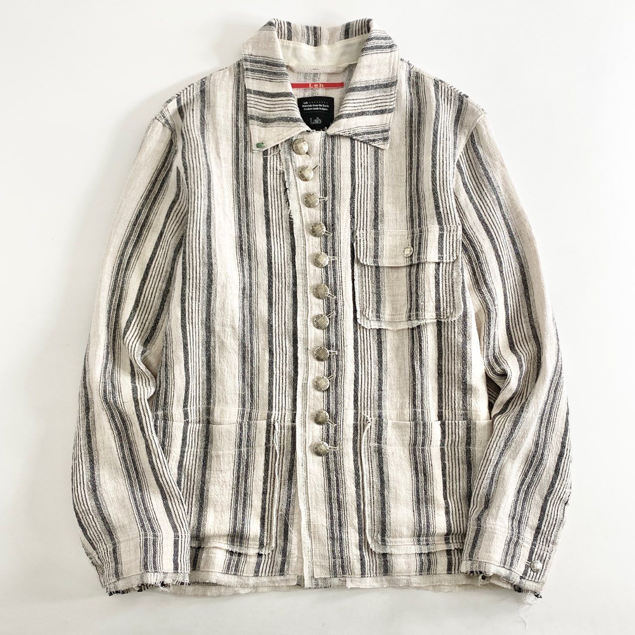 40h8 《美品》 Leh レー 日本製 B.D COVERALL ボタンダウン