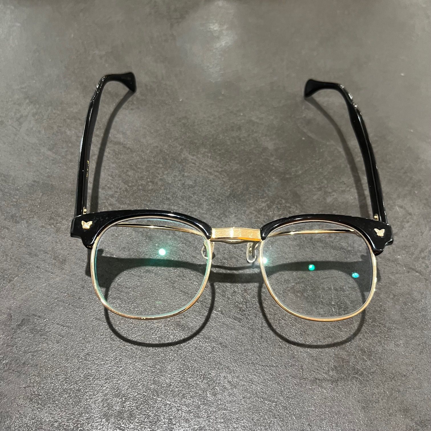 Needles papillon glasses 土 ディスカウント 跳ね上げ式 眼鏡 メガネ