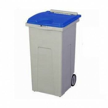 三甲 サンコー サンクリーンボックス SCB-Pシリーズ 4輪キャスター付きごみ箱 SCB90P フタ ブルー 611010-01