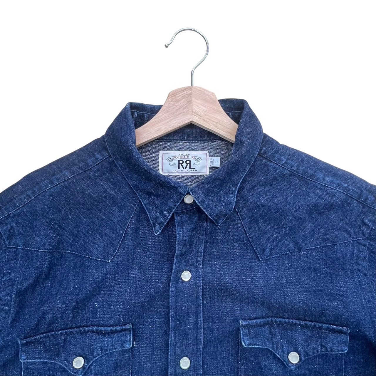 RRL ダブルアールエル ウエスタンシャツ デニムシャツ