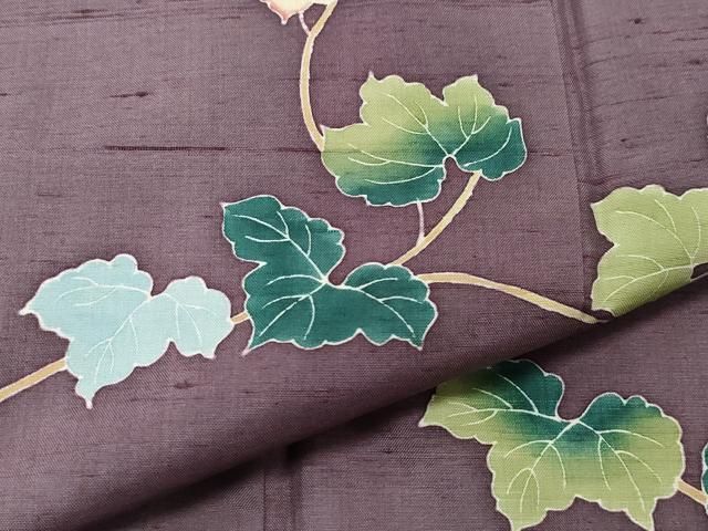 平和屋着物○本加賀友禅作家 成竹登茂男 訪問着 紬地 白山紬 南天文