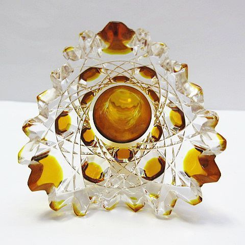 Meissen マイセンクリスタル マイセンフラワー 花瓶 花器 色被せ