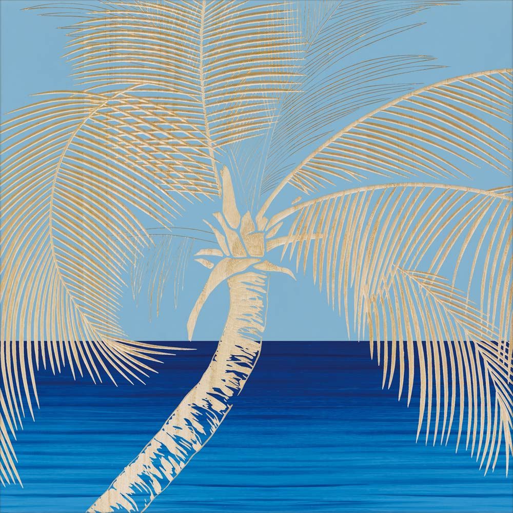 絵画 ウッド スカルプチャー アート パーム ツリー BL NP