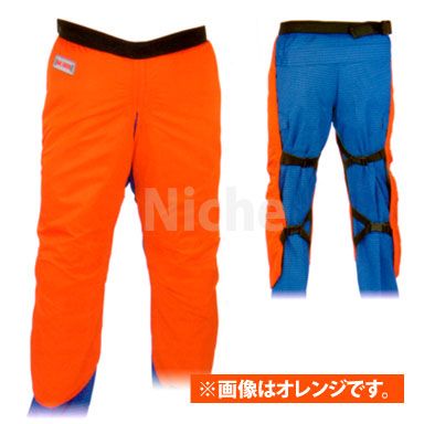 マックス MAX チェーンソー作業用防護衣 ぁ かる～いチャップス MT565 LL ORANGE オレンジ