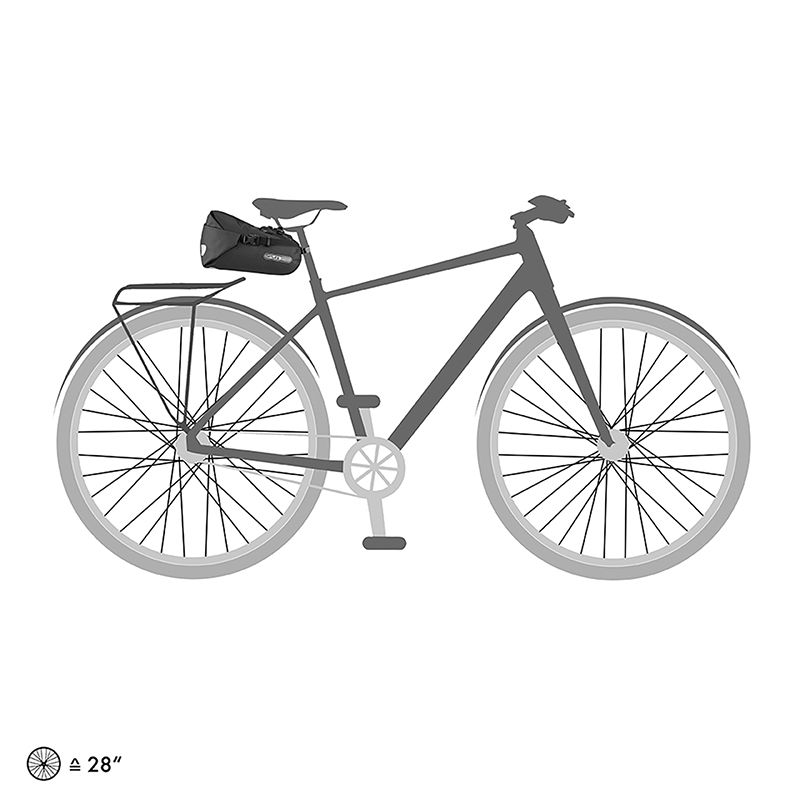 ORTLIEB オルトリーブ サドルバッグ IP64防水 サイクル 自転車 ブラックマット 4.1L