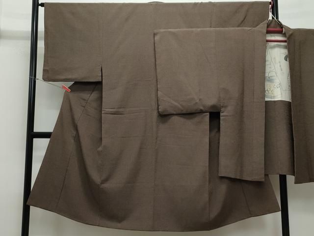 平和屋着物●男性 本塩沢 アンサンブル 蚊絣 正絹 CAAY3112vf