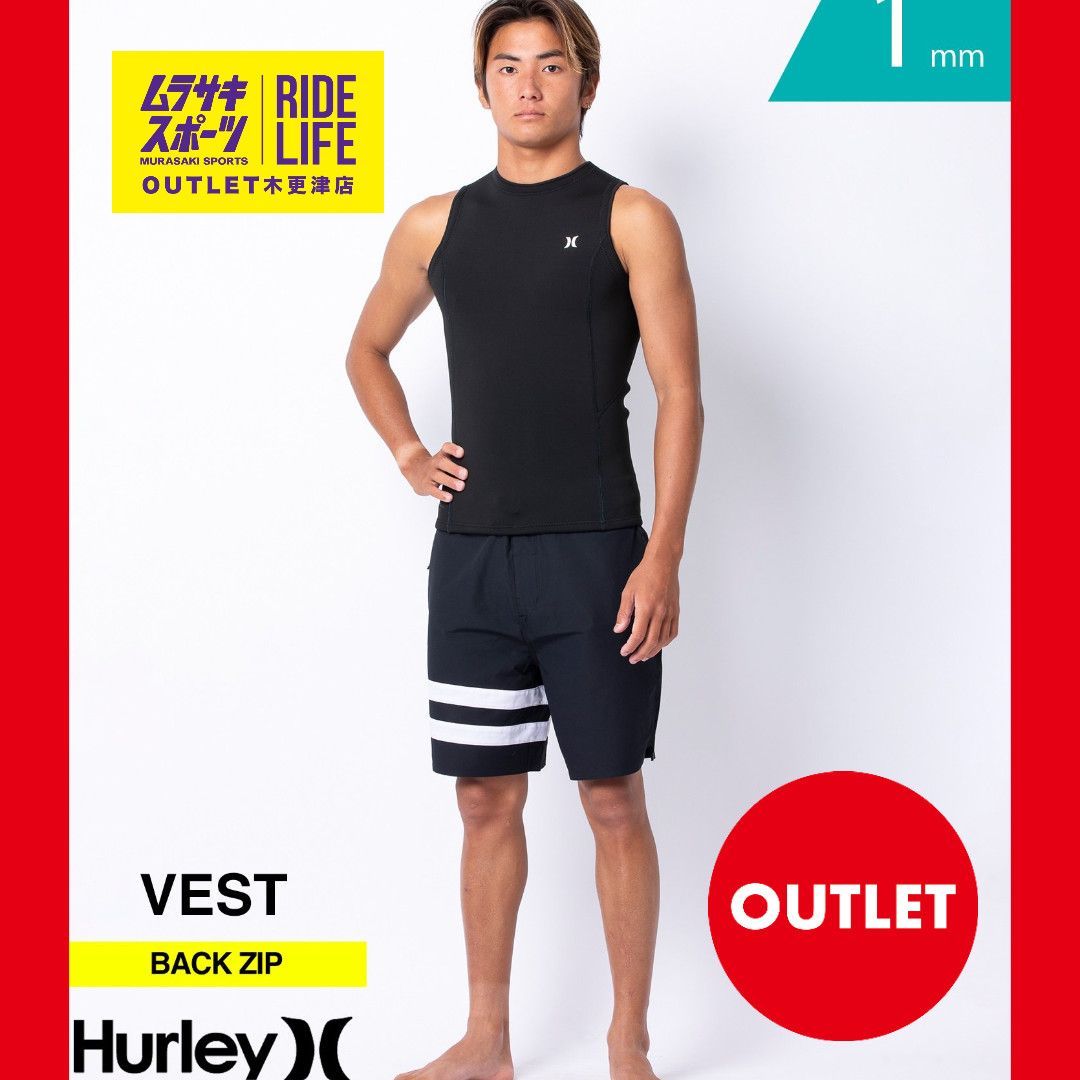 ムラスポOUTLET公式 ♥品 Hurley ハーレー ADVANTAGE 1mm MZVSAD25 メンズ ウェットスーツ ベスト サーフィン ムラサキスポーツ 訳あり OUTLET アウトレット