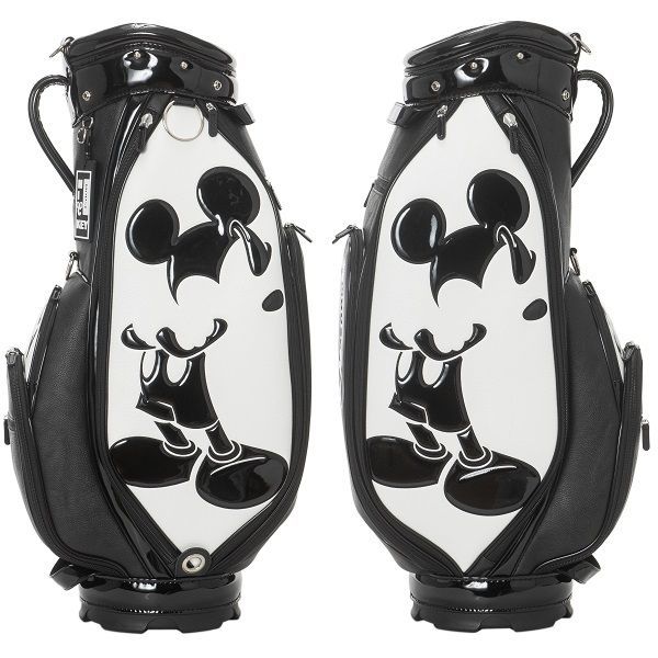 ディズニー キャディバッグ MONOCHROME MICKEY GOLF CADDIE BAG