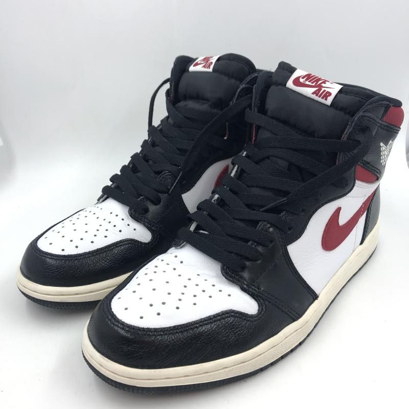NIKE AIR JORDAN1 Retro High Black|White|sail|Gym Red 27.5cm 555088-061 ナイキ 24