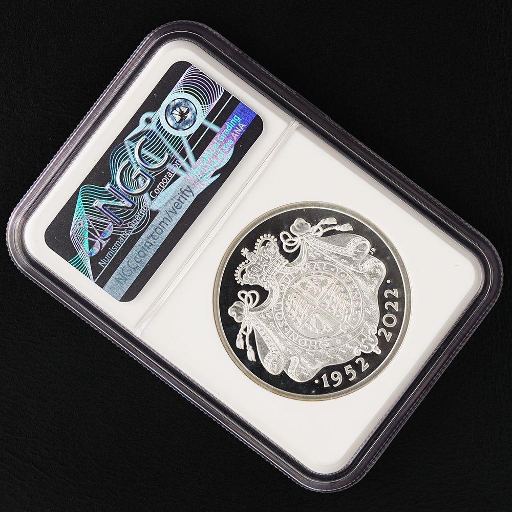 2022 プラチナジュビリー即位70周年 1ポンド銀貨 NGC PF70UC② 女王エリザベス2世在位70周年プラチナ・ジュビリー | オンライン