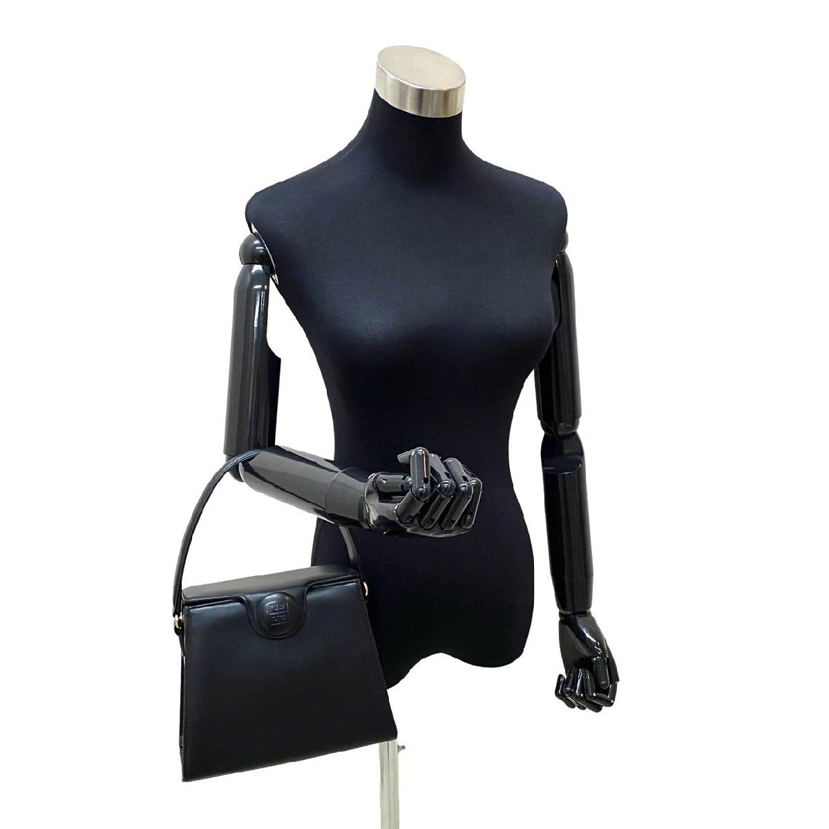極 美品 付け替えロゴ付 GIVENCHY ジバンシィ ジバンシー 4G ロゴ
