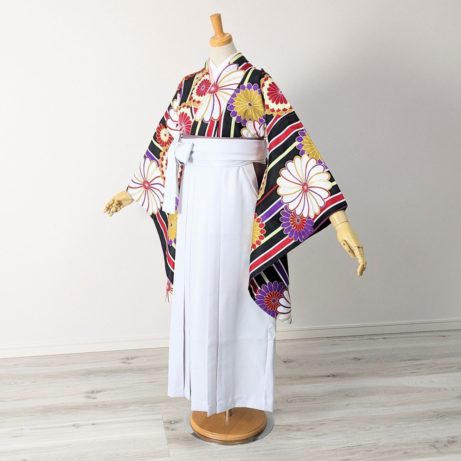 卒業袴 袴単品 無地 白 アイスグレー ニュアンスカラー S/M/L/LLサイズ 