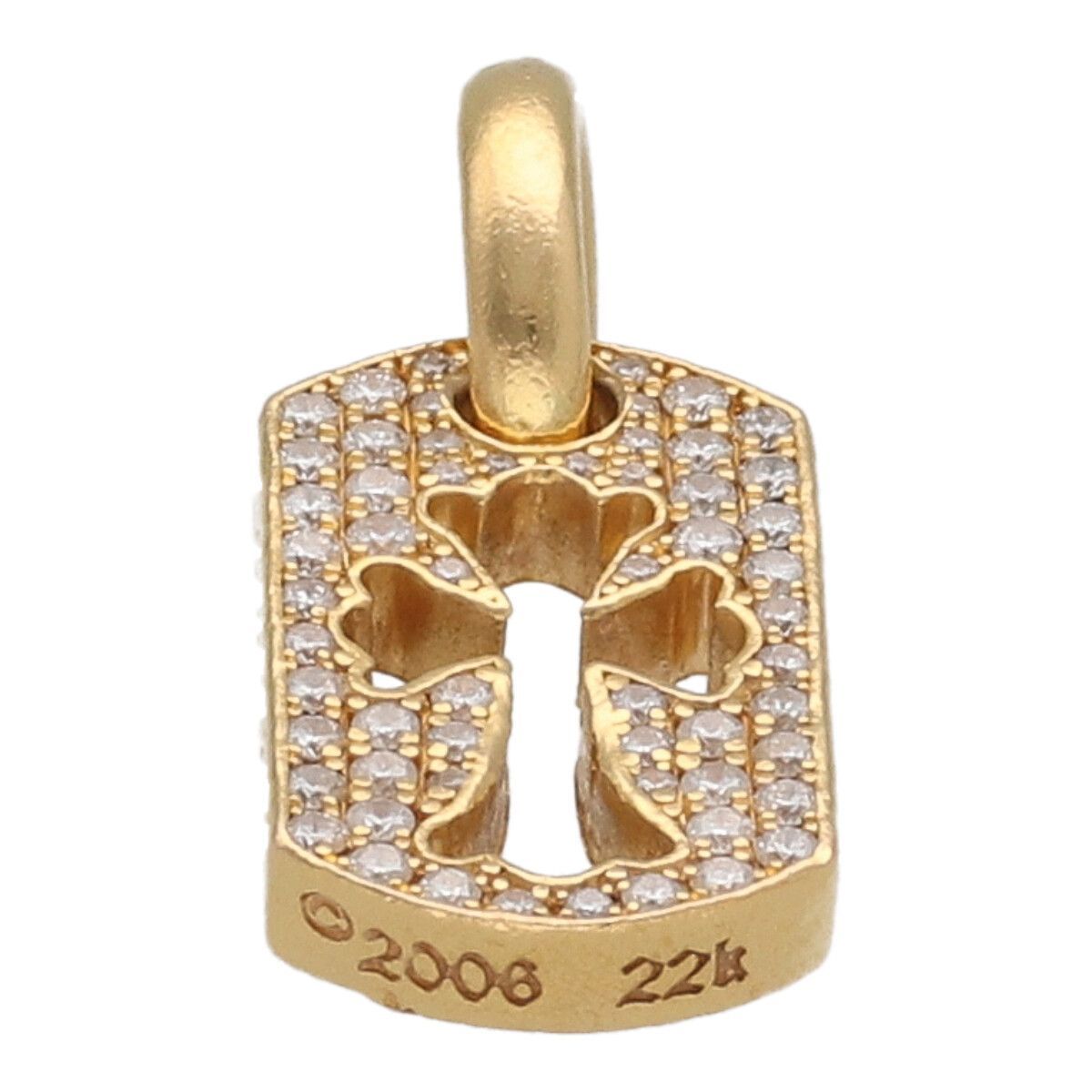 中古】 CHROME HEARTS クロムハーツ タイニーカットアウトクロス