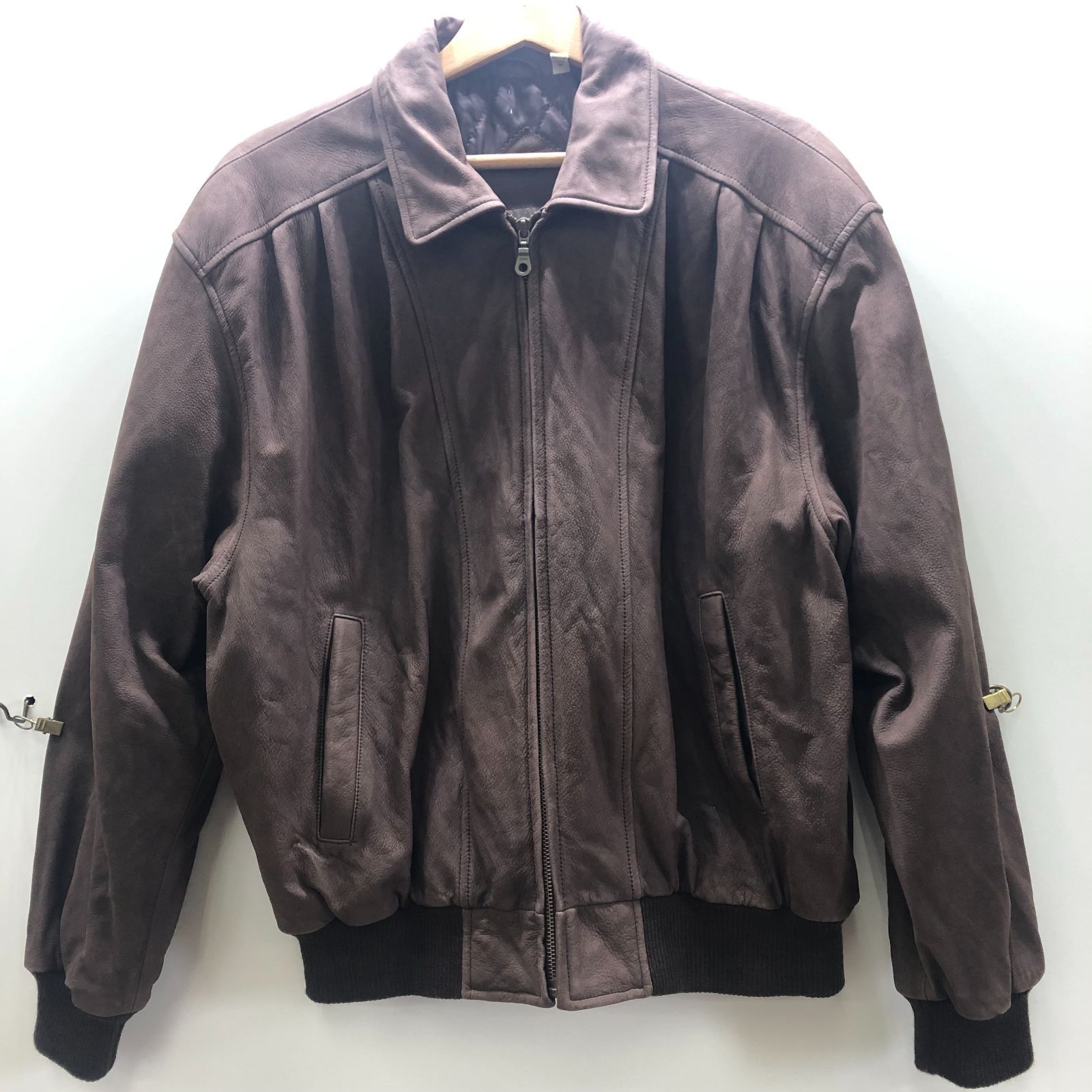 PRESTON&YORK レザージャケット レザー スウェード 襟付 短丈