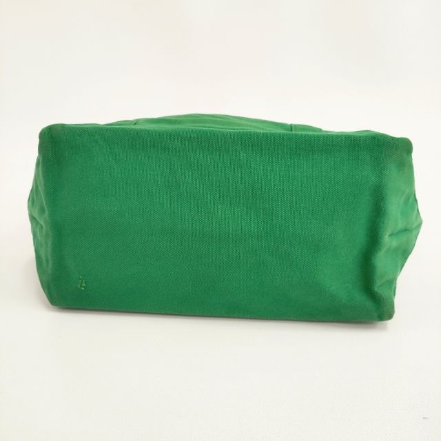 R&D.M.Co- キャンバス 琺瑯プレート トートバッグ グリーン レディース