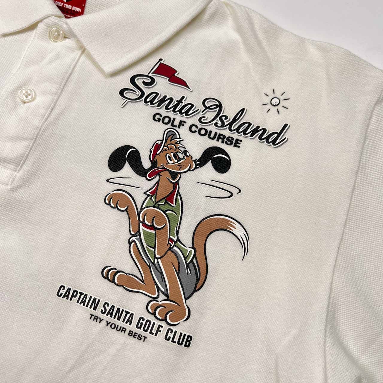 キャプテンサンタゴルフポロシャツ(総柄黄色) CAPTAIN SANTA キャプテンサンタ GOLF CLUB 半袖 ポロシャツ