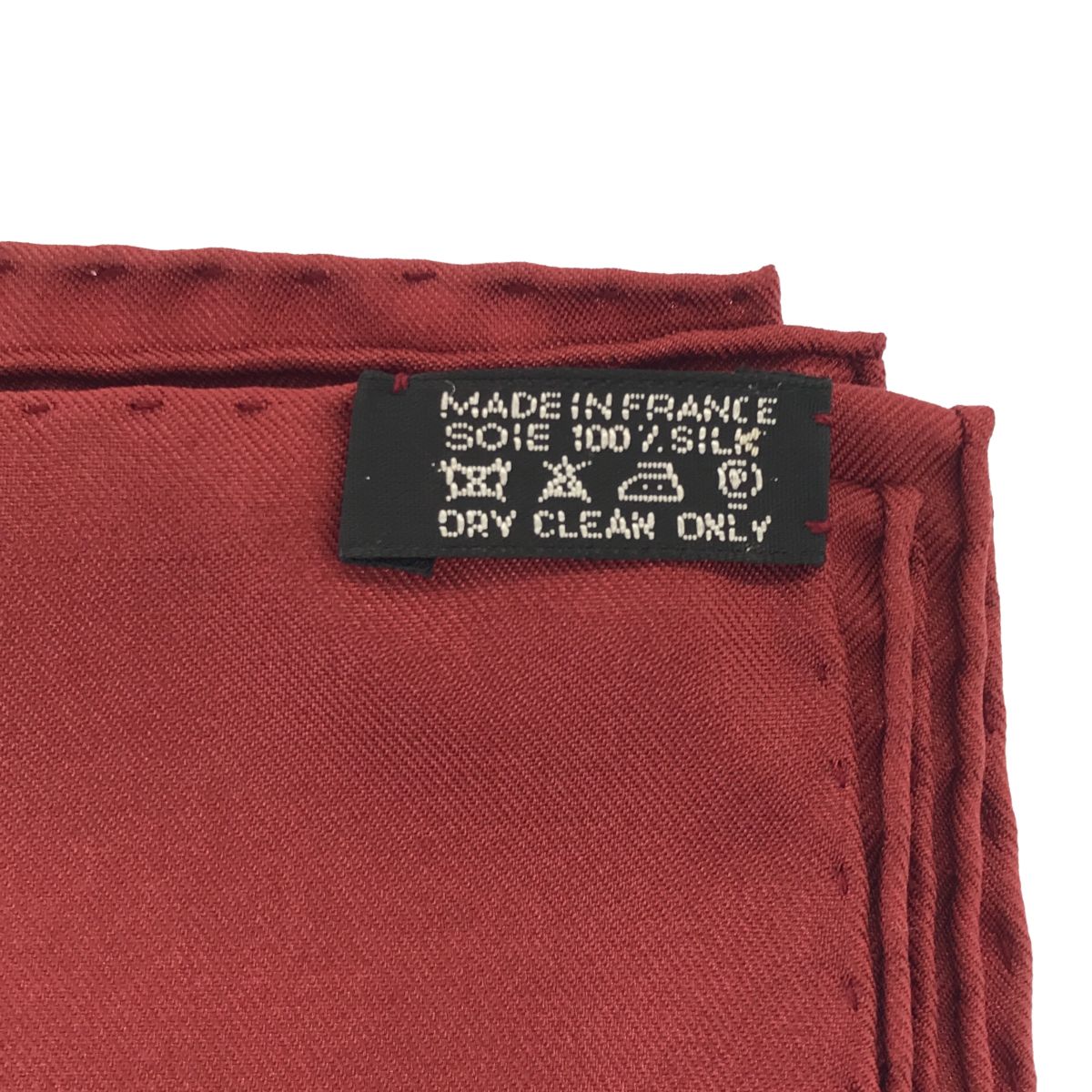 エルメス HERMES カレ90 スカーフ TOUT CUIR すべて皮 革 シルク 赤