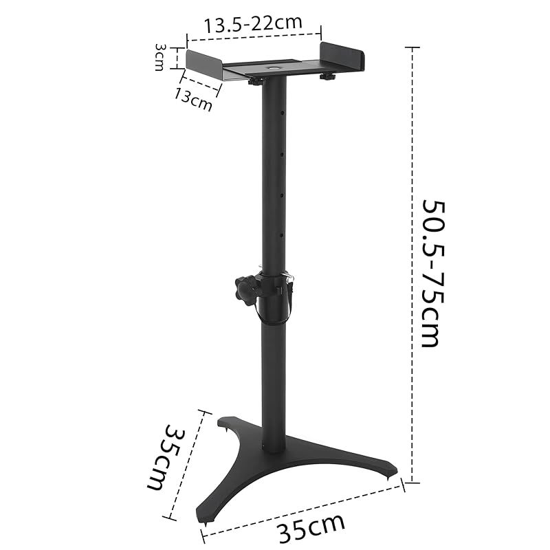 新着商品】BQKOZFIN 卓上モニタースピーカースタンド ペア