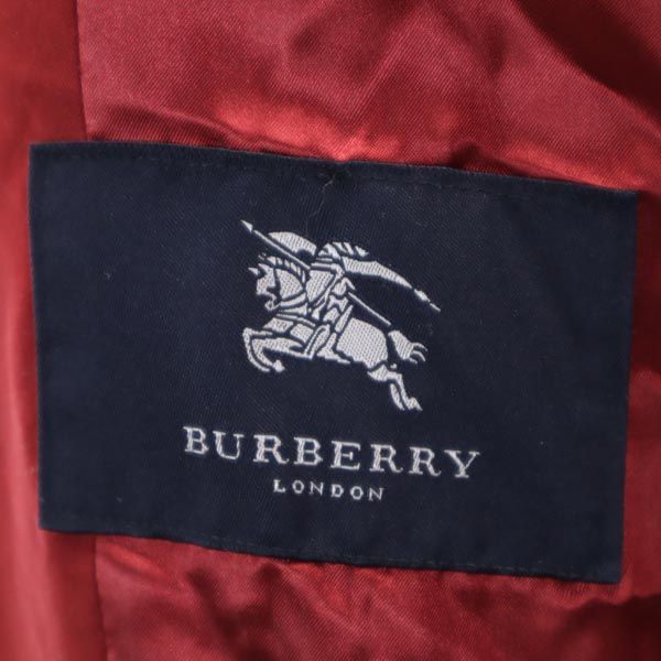 バーバリー 総柄 中綿コート 7 レッド系 BURBERRY レディース