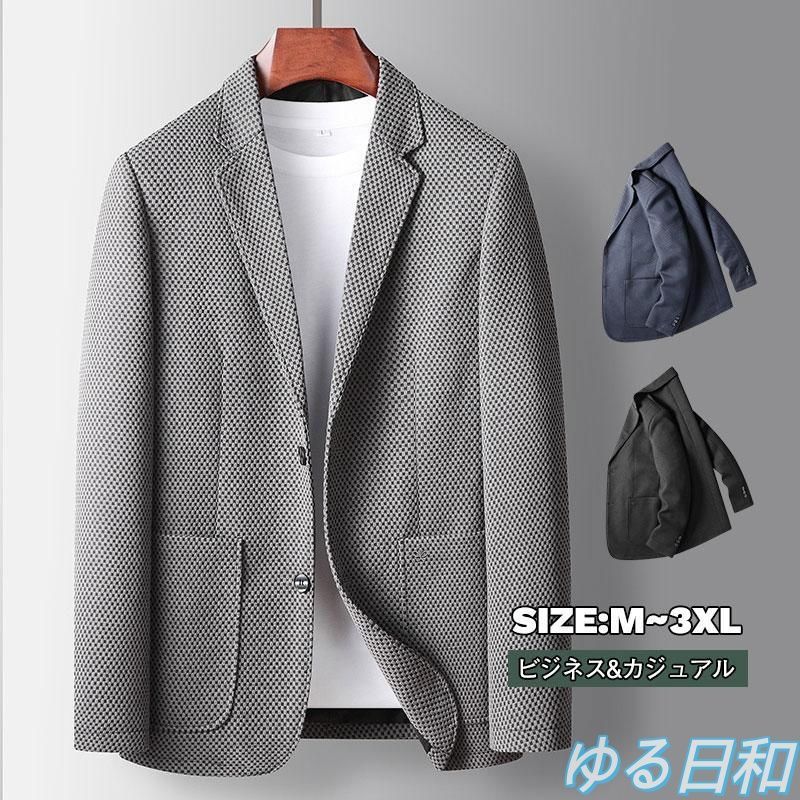 テーラードジャケット メンズ ジャケット ゴルフ テーラード おしゃれ キレイめ カジュアル 総柄 フォーマル 春夏秋 長袖 30代 40代 高品質1018