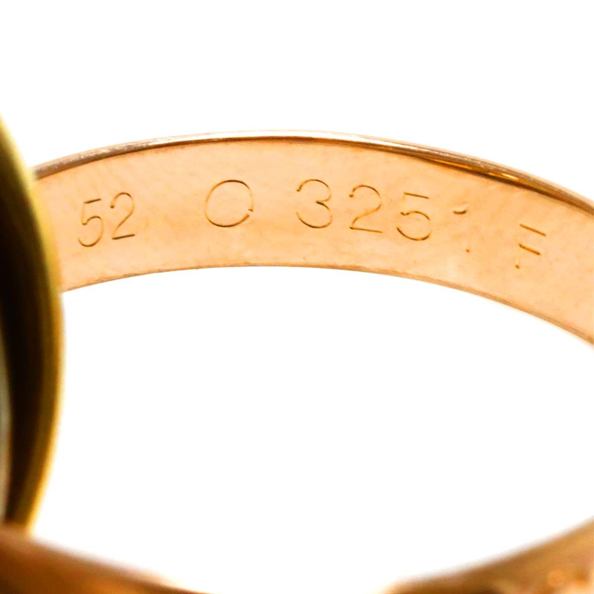 カルティエ Cartier トリニティ MM #52 リング K18 YG WG PG 3連