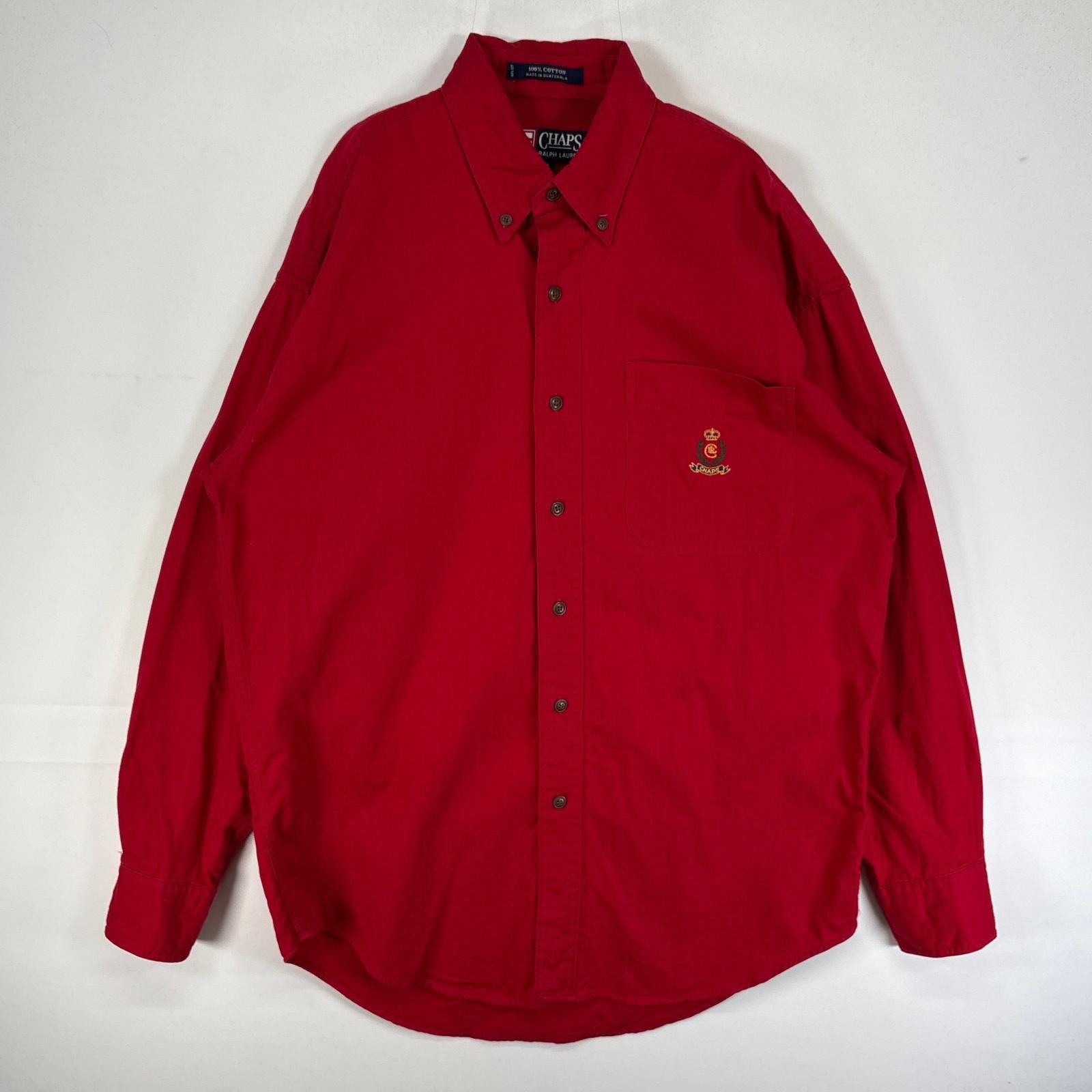 90年代　ラルフローレン RalphLauren CHAPS キューバシャツ Lauren Ralph 90年代 CHAPS チャップス ラルフローレン 90s - 古着