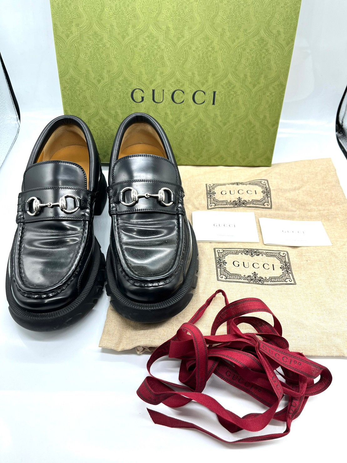 良品】GUCCI グッチ ホースビット ローファー 8 1/2 658822