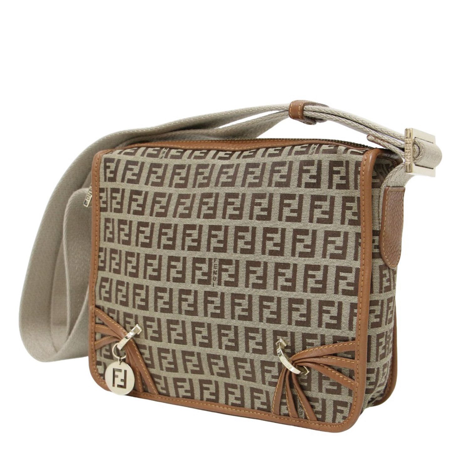 FENDI フェンディ バッグ ショルダーバッグ ズッカ柄 ベージュ 
