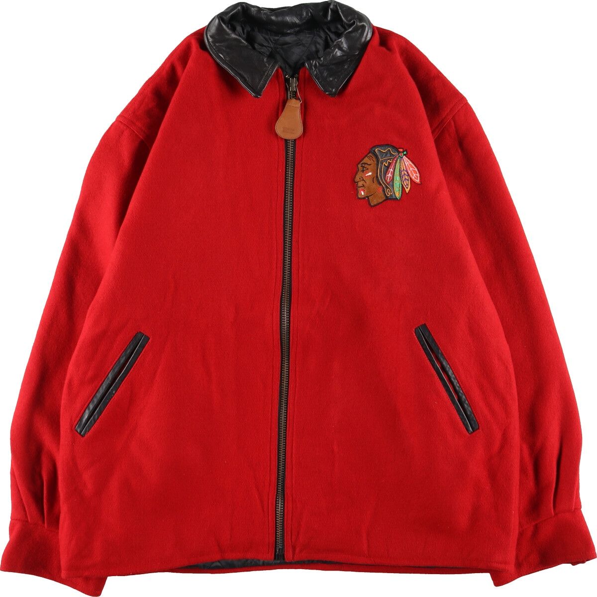 古着 90年代 IDENTITY INC NHL CHICAGO BLACKHAWKS シカゴブラック 