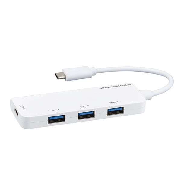 Digio2 USB3.2Gen1 Type-C 4ポート変換ハブ UH-C3404W ホワイト Digio2