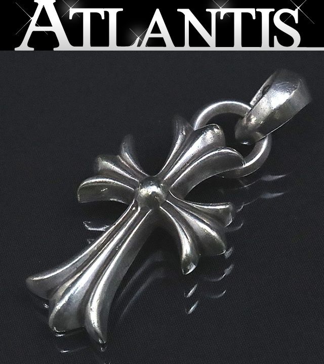 CHROME HEARTS 銀座店 クロムハーツ スモール CHクロス ウィズベイル ペンダント トップ シルバー SV925 100258