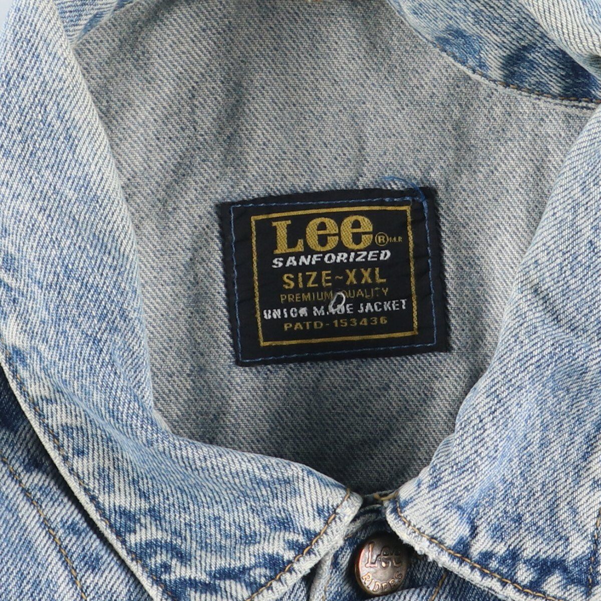 古着 リー Lee SANFORIZED デニムジャケット Gジャン メンズXXL