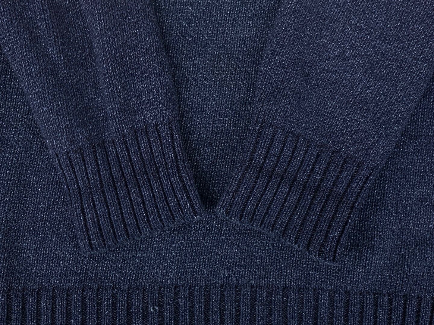 EVISU (エヴィス) インディゴ染め ニット セーター クルーネック