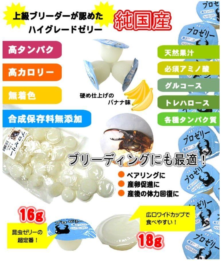 高タンパク昆虫ゼリー カブトムシ クワガタ ハムスター
