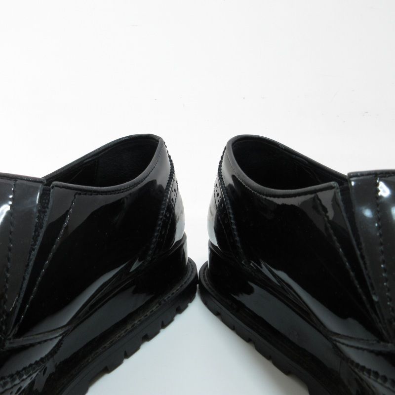 サカイ sacai ローファー スリッポン エナメル ビジネス ウイング