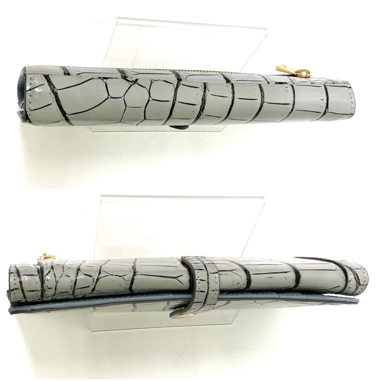 ?最終価格?【PELLEY LUSSO】美品 ペレリールッソ グレー 長財布 