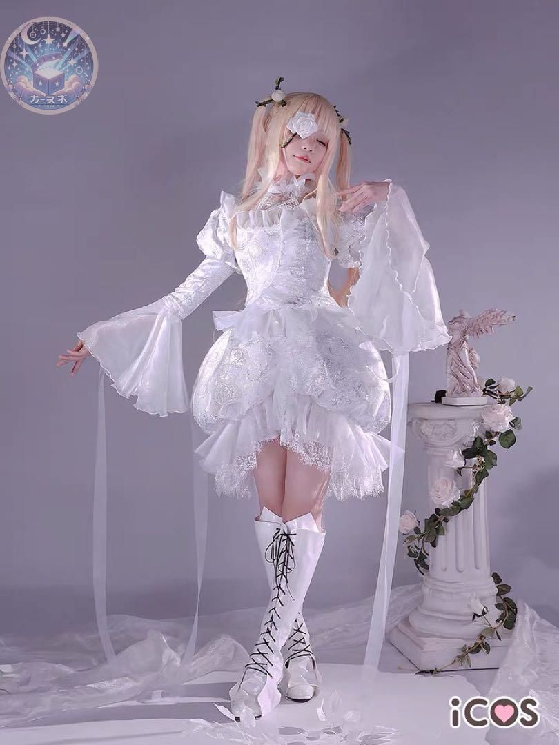 ICOS ローゼンメイデン 雪華綺晶 コスプレ 衣装 ウィッグ 靴 追加可 コスチューム ハロウィン仮装 イベント衣装 コスプレセット 高品質コスプレ 再現度高め